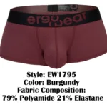 EW1795 MAX FLOW Trunks Color Burgundy Size XL - Image 7
