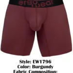 EW1796 MAX FLOW Boxer Briefs Color Burgundy Size L - Image 7