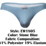 EW1805 X4D SE Thongs Color Stone Blue Size M - Image 8