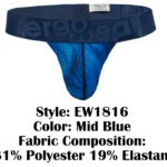 EW1816 MAX BOLD SE G-String Color Mid Blue Size XL - Image 9