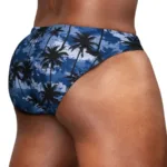 Alternative view of EW1824 FEEL SW Swim Bikini Color Dark Blue-Palms Size M