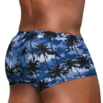 Alternative view of EW1825 FEEL SW Swim Trunks Color Dark Blue-Palms Size S