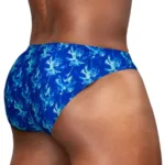 Alternative view of EW1826 FEEL SW Swim Bikini Color Royal Blue-Palms Size M