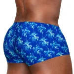 Alternative view of EW1827 FEEL SW Swim Trunks Color Royal Blue-Palms Size M