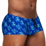 EW1827 FEEL SW Swim Trunks Color Royal Blue-Palms Size M - Image 3