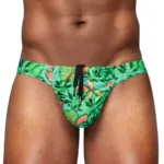 EW1828 FEEL SW Swim Bikini Color Aqua-Leaves Size L
