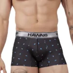 42470 Printed Microfiber Trunks Color Black Size S