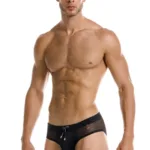 2193 Mystic Swim Briefs Color Black Size S - Image 3