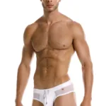 2193 Mystic Swim Briefs Color White Size M - Image 3