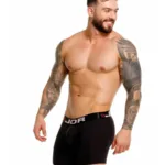 2329 Cronos Boxer Briefs Color Black Size S - Image 3