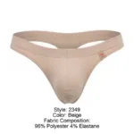 2349 Invisible Thongs Color Beige Size XL - Image 6