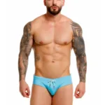 2387 Travel Swim Briefs Color Turquoise Size 2XL
