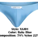 XSJ01 Classic Bikini Color Baby Blue Size L - Image 7