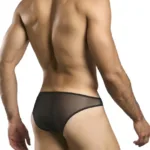 Alternative view of XSJ01 Classic Bikini Color Black Mesh Size 2XL