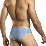 Alternative view of XSJ01 Classic Bikini Color Lurex Blue Size 2XL