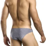Alternative view of XSJ01 Classic Bikini Color Lurex Gray Size 2XL