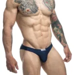 XSJ01 Classic Bikini Color Navy Size 2XL - Image 4