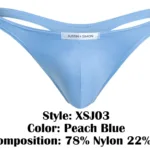 XSJ03 Classic Thongs Color Peach Blue Size 2XL - Image 7