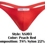 XSJ03 Classic Thongs Color Peach Red Size L - Image 16