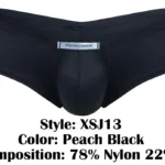 XSJ13 Cheeky Bulge Boxer Color Peach Black Size S - Image 16