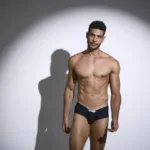 XSJ13 Cheeky Bulge Boxer Color Peach Black Size S - Image 10