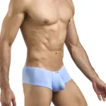 XSJ13 Cheeky Bulge Boxer Color Peach Blue Size L - Image 3