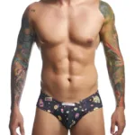 XSJ22 Cheek Briefs Color Psycodelic Size 2XL