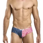 XSJ22 Cheek Briefs Color USA Flag Size 2XL