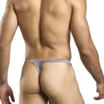 Alternative view of XSJBU02 Bulge Thongs Color Lurex Gray Size 2XL