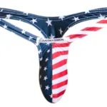 XSJBU02 Bulge Thongs Color USA Flag Size S - Image 4