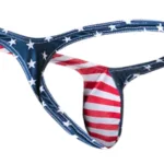 XSJBU02 Bulge Thongs Color USA Flag Size S - Image 5