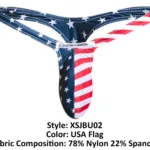 XSJBU02 Bulge Thongs Color USA Flag Size S - Image 6