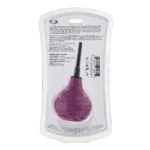 Health and Wellness Deluxe Enema Douche Non- Backflow One-Way Valve - 7.9 Fl. Oz. - Plum