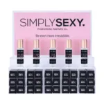 Simply Sexy Pheromone Perfume Oil Acrylic Display With Testers 36pcs