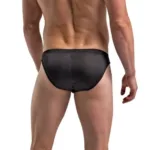 Alternative view of 6606 Silk Briefs Color Black Size S