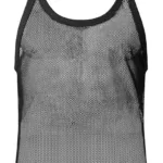 110-11C Fishnet 2 Tank Top Color Black Size L/XL - Image 4