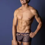 122-291 Love Star Short with Ring Color Purple Size M - Image 3