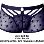 122-291 Love Star Short with Ring Color Purple Size M - Image 7