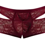 126-289 Lucifer Cut Out Short Color Burgundy Size L - Image 6
