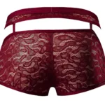 126-289 Lucifer Cut Out Short Color Burgundy Size L - Image 7
