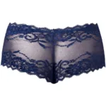 127-280 Sassy Lace Mini Short Sheer Pouch Color Navy Size L - Image 6