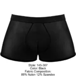 145-307 Mesh 2 Mini Short Color Black Size S - Image 6