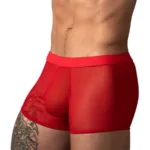 145-307 Mesh 2 Mini Short Color Red Size L