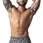 Alternative view of 148-303 Gridlocked Strappy Back Short Color Printed Size L
