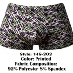 148-303 Gridlocked Strappy Back Short Color Printed Size S - Image 7