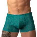 150-305 Ripple Pouch Short Color Teal Size XL