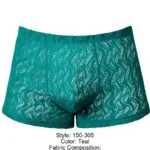 150-305 Ripple Pouch Short Color Teal Size M - Image 6