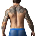 152-11C Fishnet 2 Pouch Short Color Royal Size M - Image 4