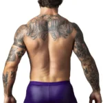 Alternative view of 152-302 Eggplant Crossover Short Color Plum Size M