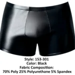 153-301 Liquid Onyx 2.0 Pouch Short Color Black Size M - Image 7